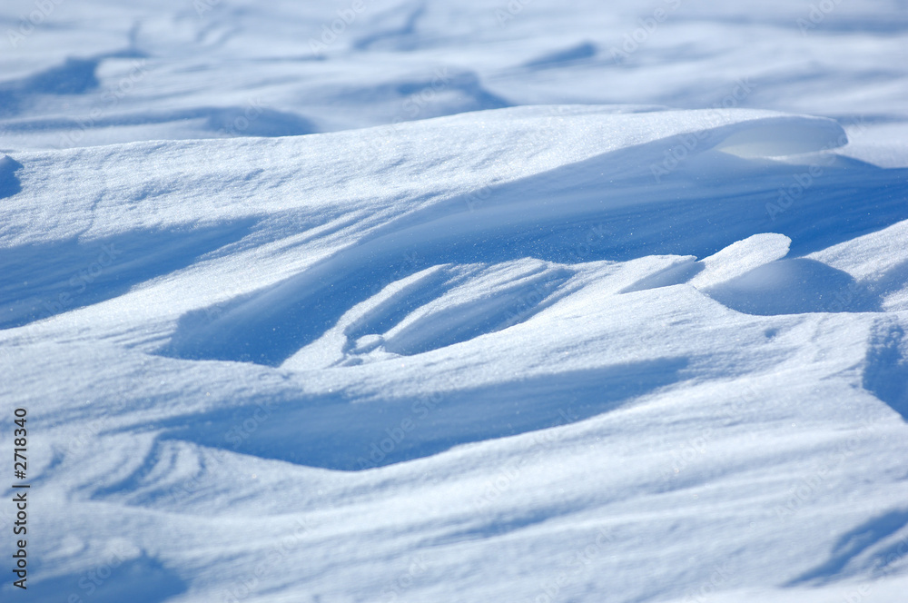 snow drifts