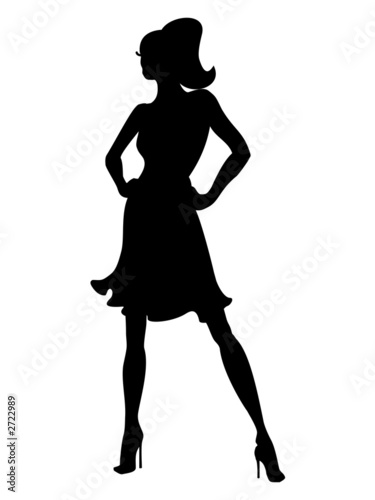 female silhouette photo