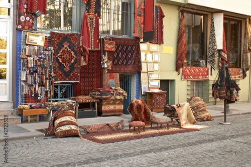 typically  turkey street in instanbul.