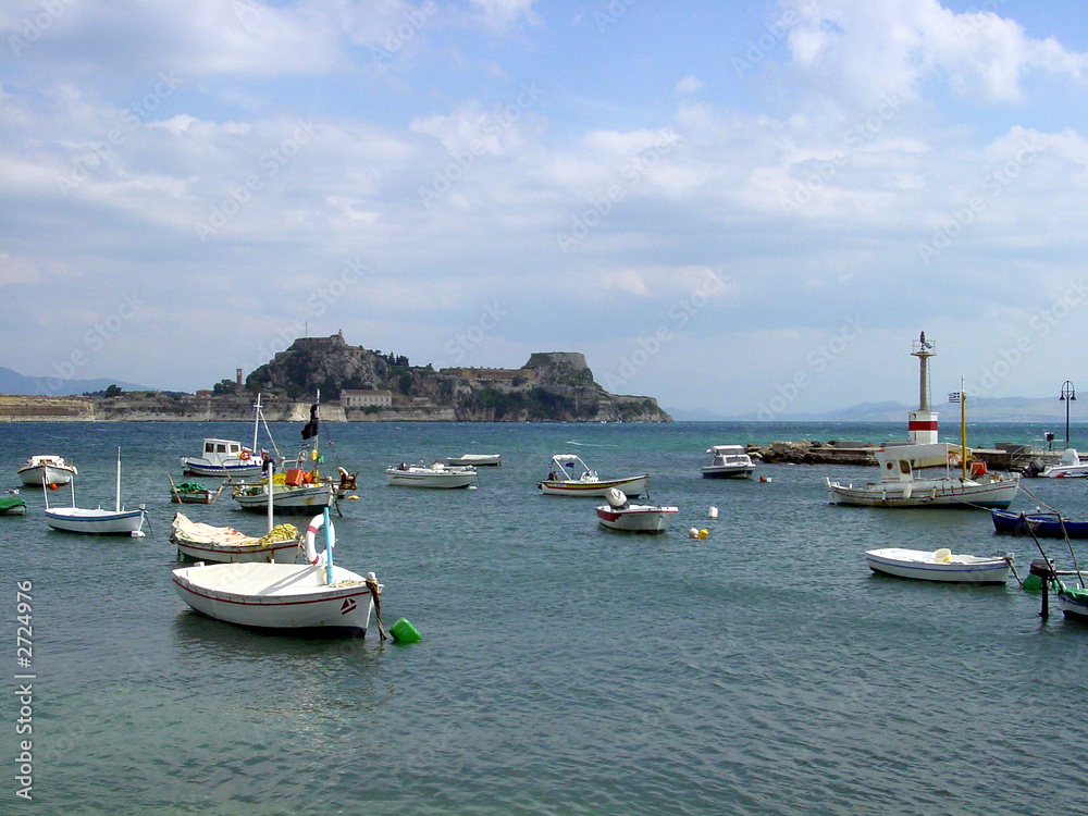 harbor of corfu