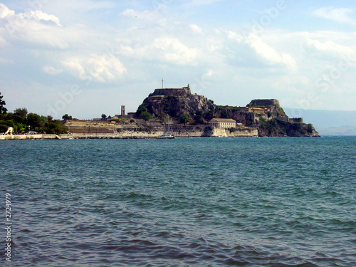 fortress at the harbor of corfu © John Hofboer