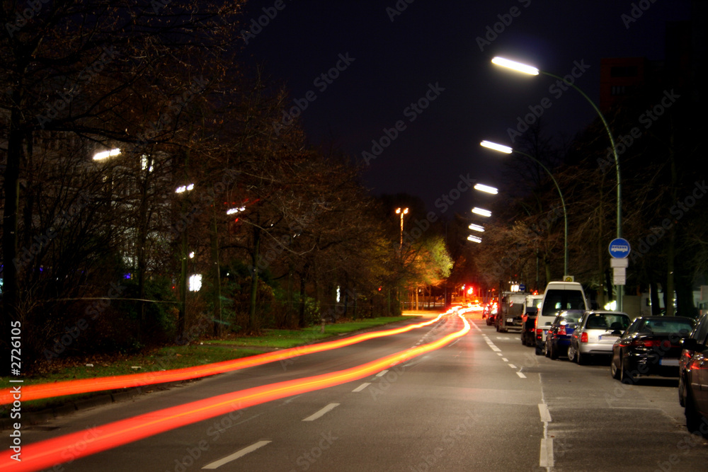 car lights trace on road at night car lights trace on road at night