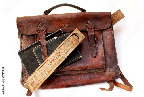 vintage schoolbag photo