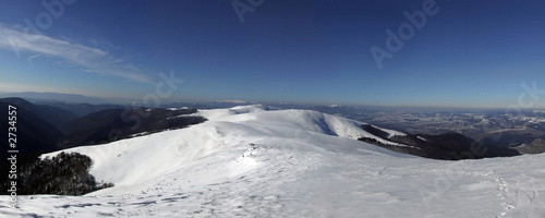 on the top of mountain range