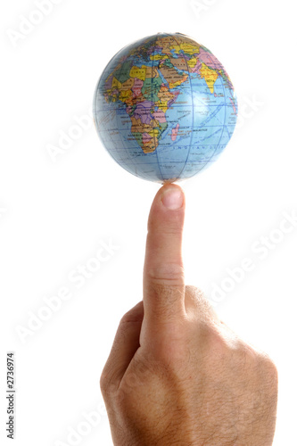 world on a finger tip