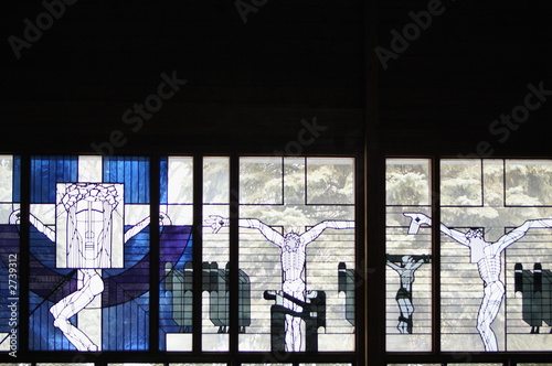 panels of stained glass 2 stations of the cross