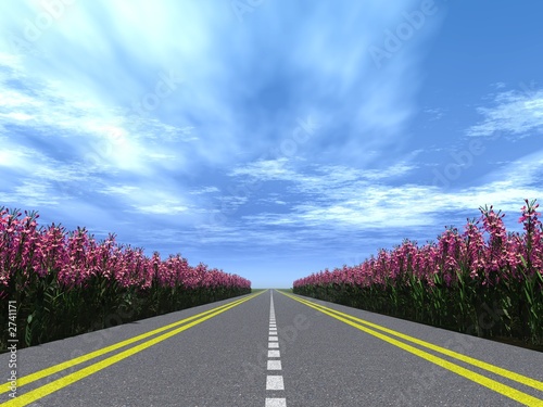 highway flowers