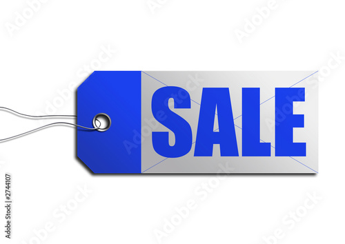 blue cross sale tag