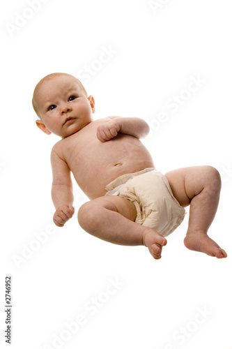 infant on  back