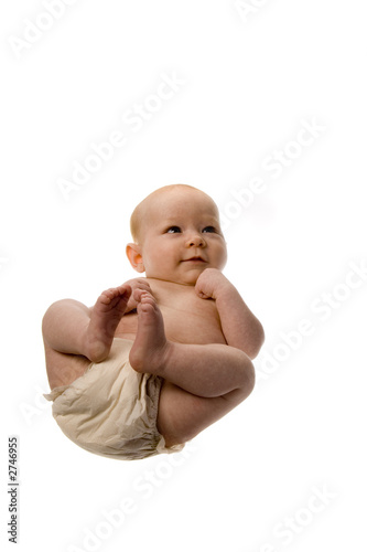 baby with feet curled