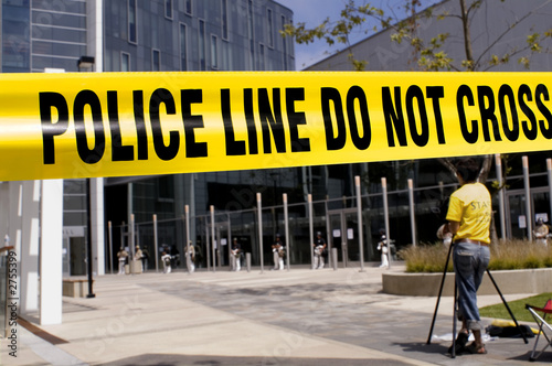 police-line-cameraman