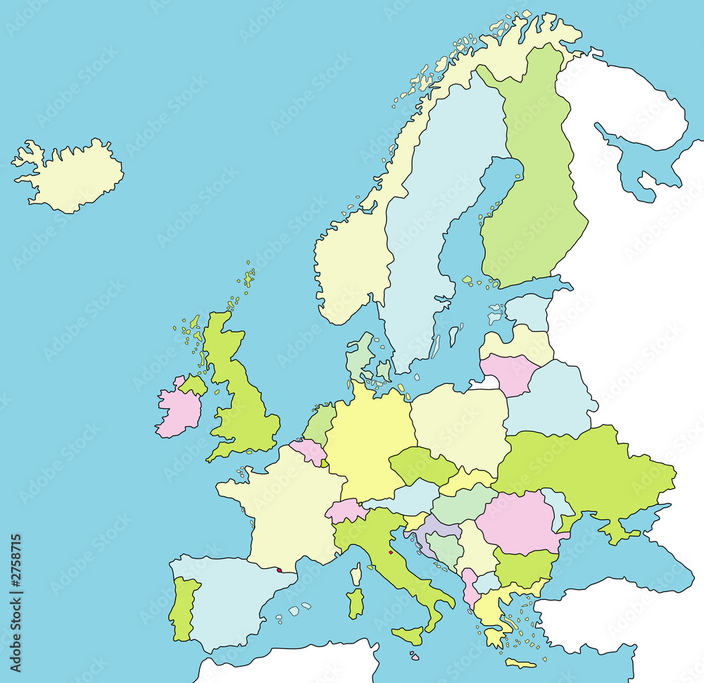 Fototapeta premium karte europa
