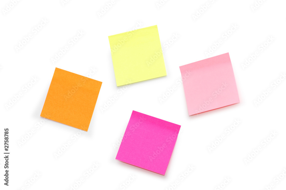 sticker memo notes isolated on the white sticker memo notes isolated on the white