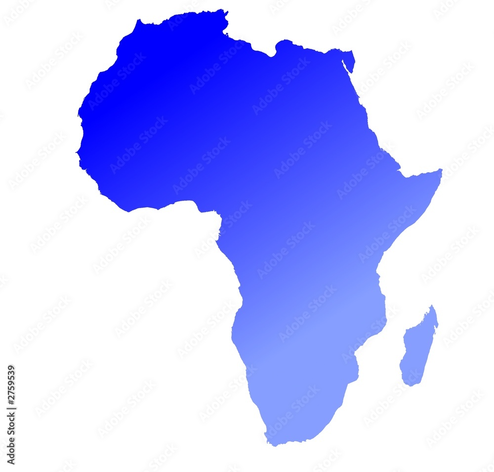 gradient map of africa