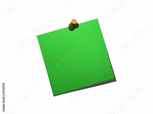 post it green