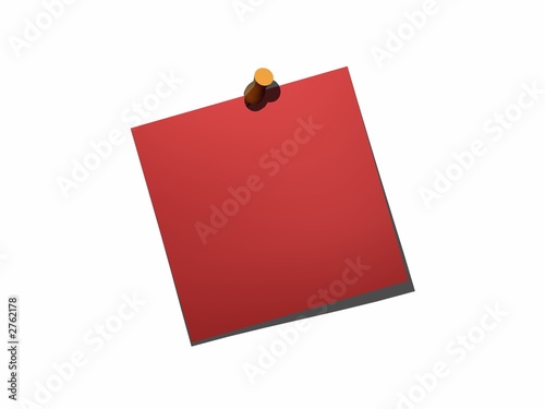 post it red
