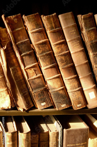 old books on a shelf