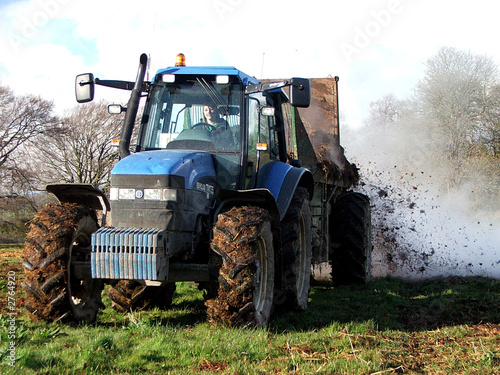tractor working