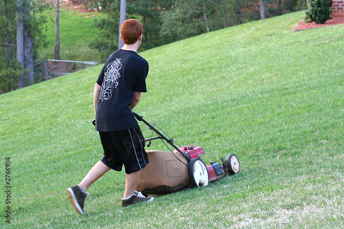 mowing