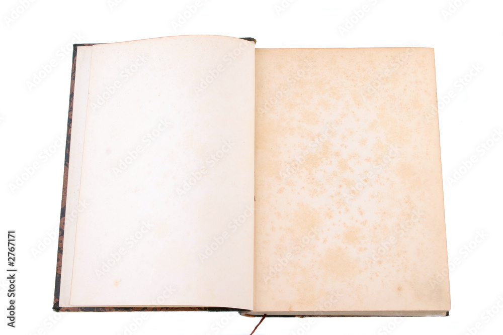 Naklejka premium open old book