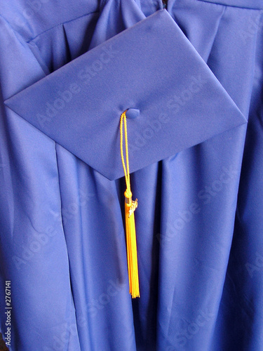 graduation cap and gown