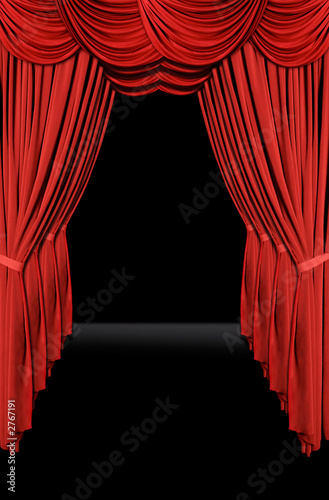 vertical old fashioned elegant theater stage