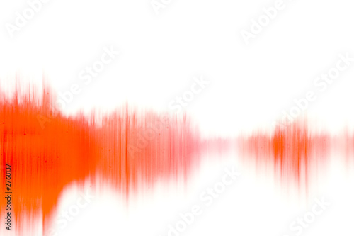 abstract dirty waveform, red
