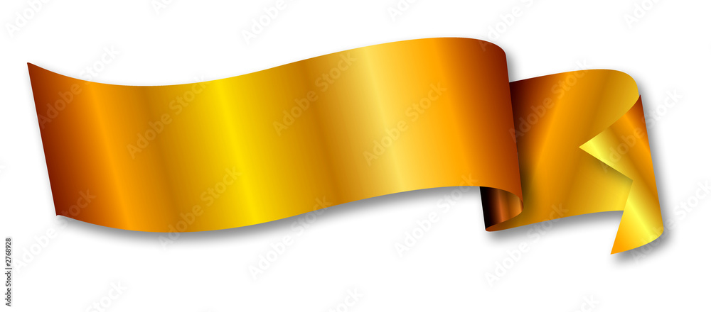 gold ribbon / banner gold ribbon / banner