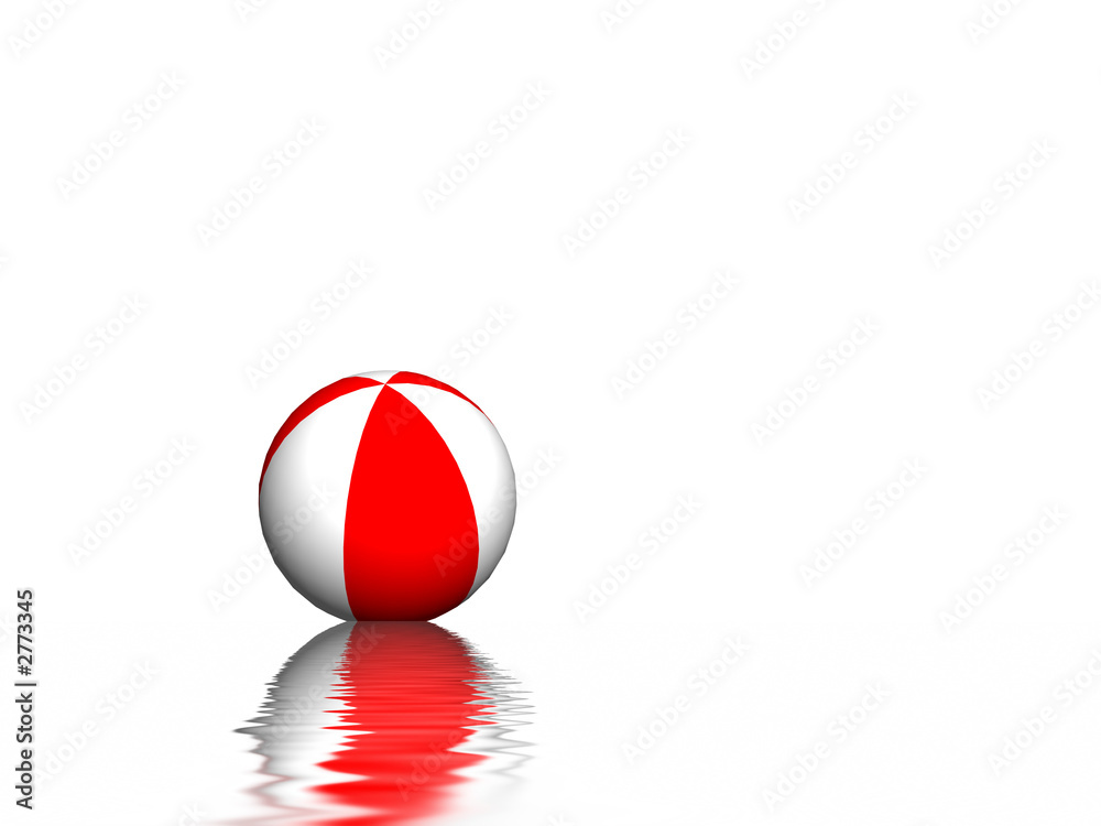Fototapeta premium ball and sea