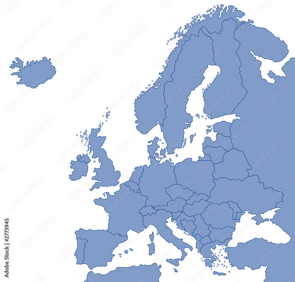Obraz premium mapa europy
