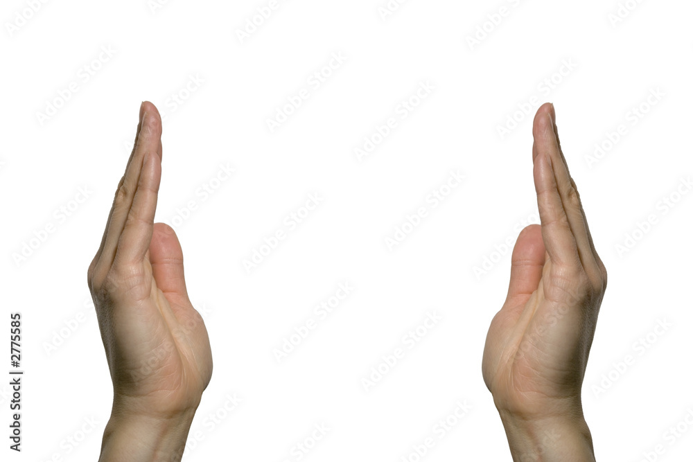 showing hand showing hand