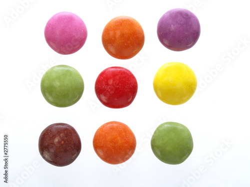 Obraz na płótnie bunte schoko bonbons nah aufnahme w salonie