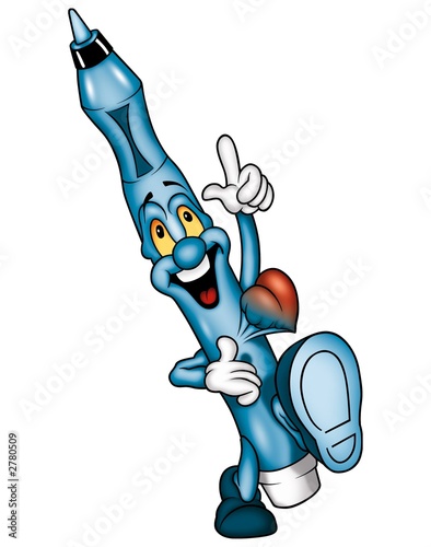 blue amorous marker