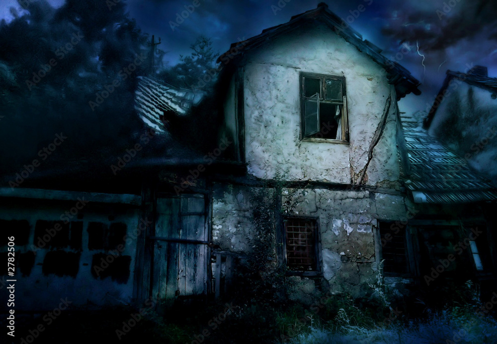scary house Stock Photo | Adobe Stock