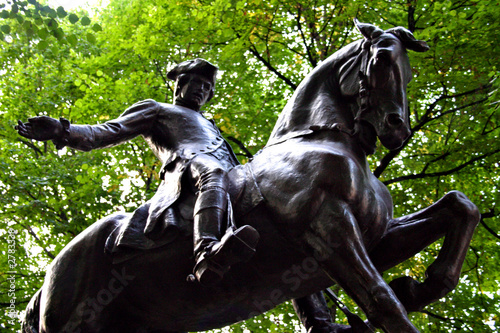 Fototapeta paul revere statue, north end, boston