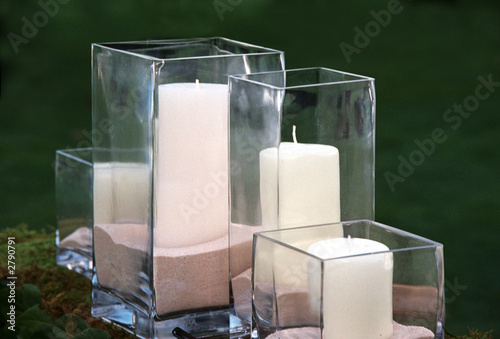 candles in glass jars