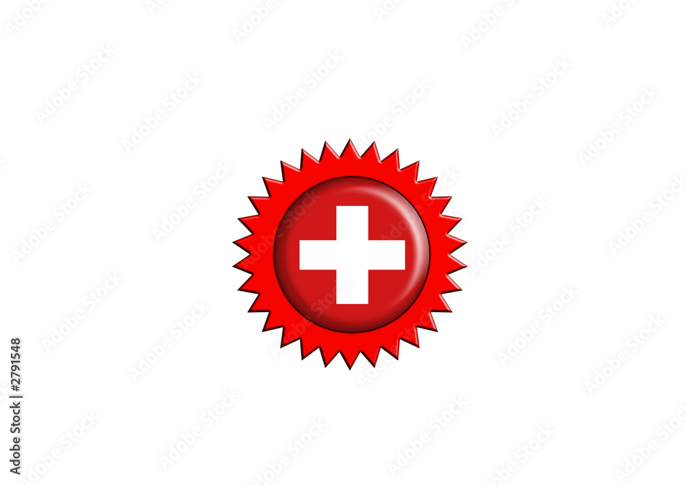 Obraz premium swiss badge