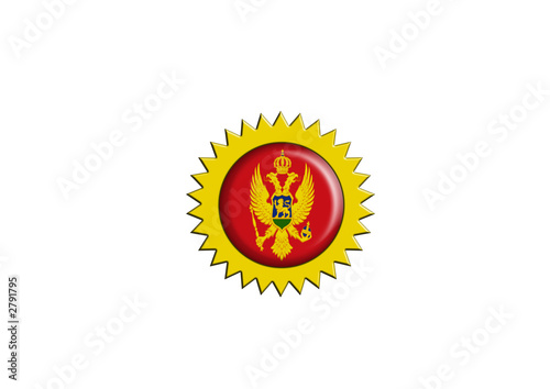 Obraz na plátne montenegrin badge