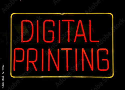 digital printing sign
