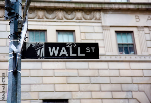 wall street street sign