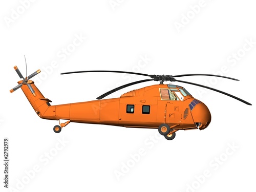 hélicoptère orange
