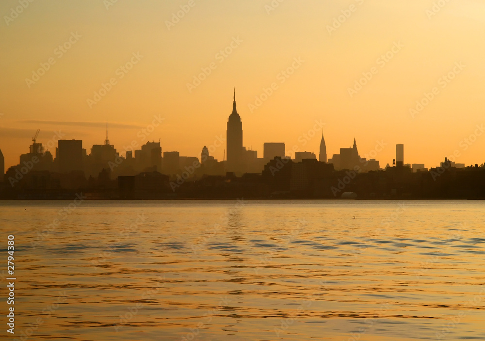 the new york city skylines