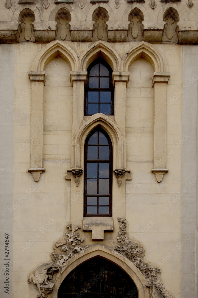 gothic window of a church