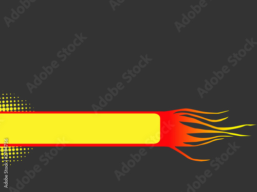 red and yellow background with fire flora photo