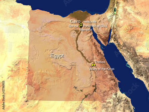 egypt tourism map