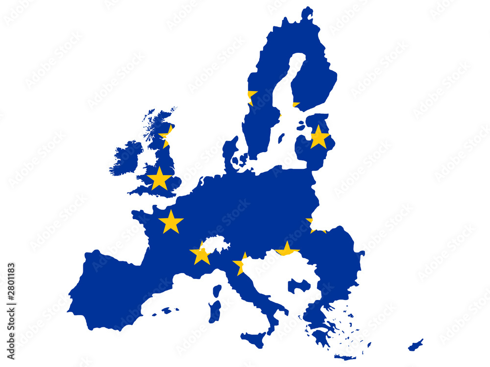 Fototapeta premium map of european union