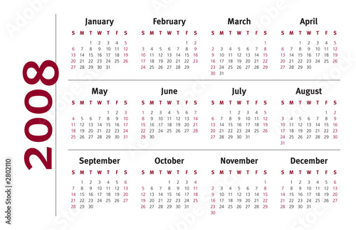 2008 planner calendar