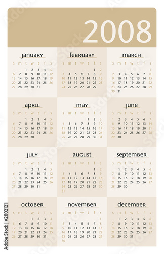 2008 planner calendar
