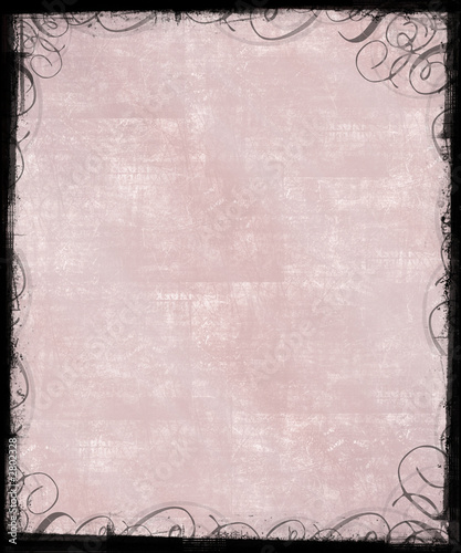 pink background with victorian frame