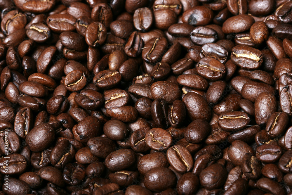 Obraz premium fresh coffee beans background